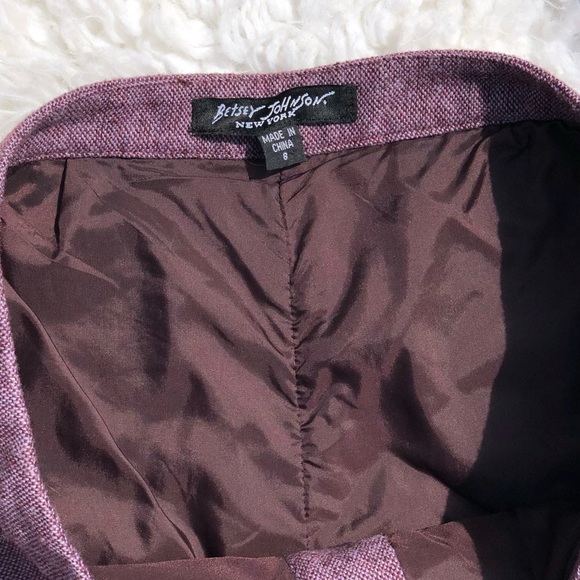 Betsy Johnson wool Embroidered Gaucho Pants, lined. - Picture 6 of 8